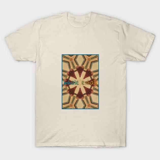 Inhale, Exhale A monk Mandala T-Shirt by Michi&Co.